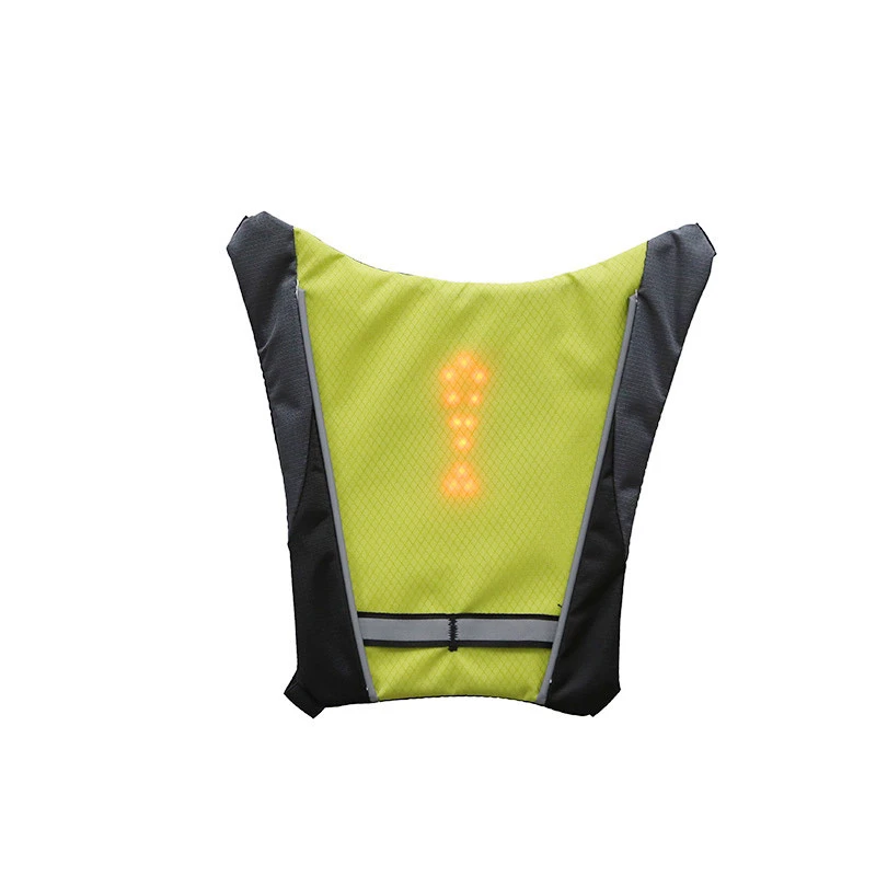 Night vision roadway safety running jacket with traffic 30 LED flashing light