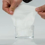 Non woven technics wet and dry double use facial tissue
