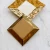 Import Nordic luxury golden western food plate high end hotel rectangular ceramic plate from China