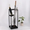Nordic Modern Simple Style Household Metal  Umbrella Stand Powder Coated  Square Shape  Umbrella Holder