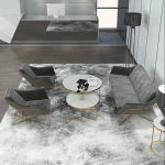 Northern Europe style home furniture sectional leather sofa living room sofa