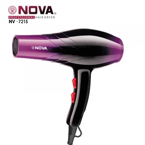 Nova 7215 3000W Professional Electric Powerful Barber Shop Use Hair Dryer DC Motor Hot Selling Acceptable Red/purple EU Plug