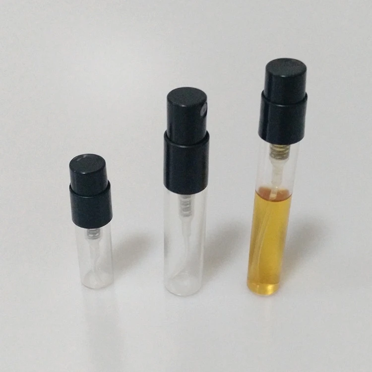 Nozzle glass vial free sample of perfume bottle