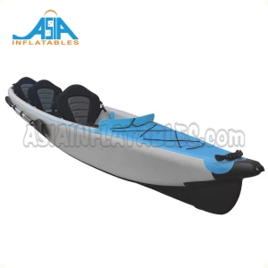 Ocean Sea Inflatable Double 2 Person Fishing Paddle Kayak Manufacturer PVC Double Layer inflatable kayaks