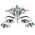 Import OEM custom face jewels amazing crystal stones Eyeliner Tattoo rhinestone eyes sticker from China