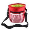 OEM logo easily carry pet training waist food holder dog treat bag pouch with poop bags dispenser