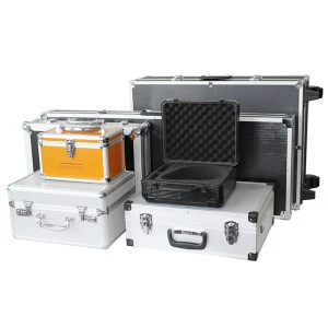 OEM /ODM Silver Hard Aluminum Carrying Case with Foam Inside for Equipment Instrument