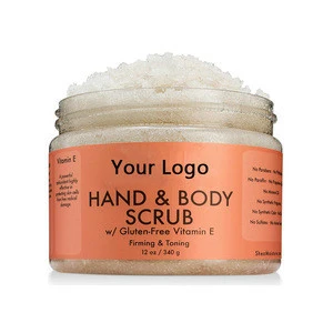 OEM Salt Himalayan Salt Hand Natural Organic Whitening Coffee Exfoliator Sugar Foot Body Scrub Private Label