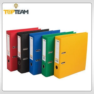 Office stationery PP 3 ring lever arch file folder, plastic file binder clips