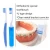Oral Care Travel Clean Kit Dental Orthodontic Kit with Orthodontic Toothbrush Interdental Brush Floss Thread Wax Mouth Mirror