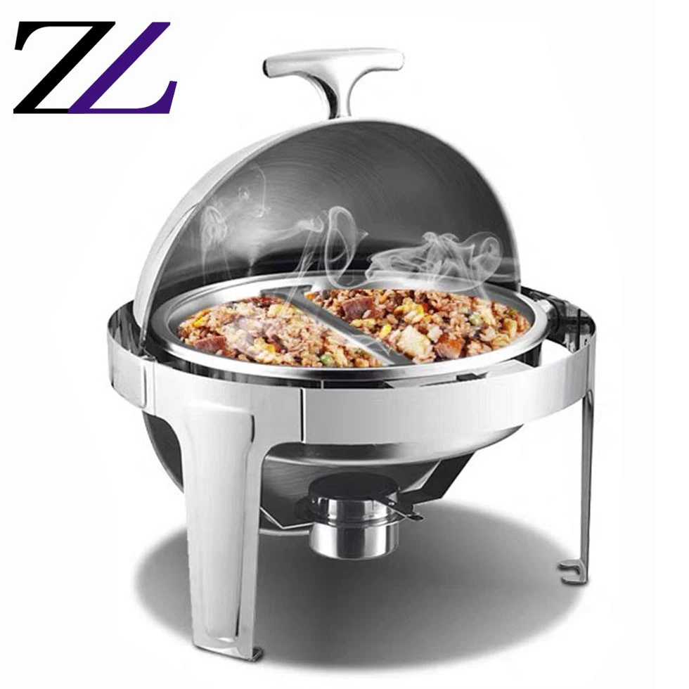 Other+hotel kitchen equipment shafing dishes yufeh buffet gelled fuel or electric chafer heater 6L round chafer dish food warmer