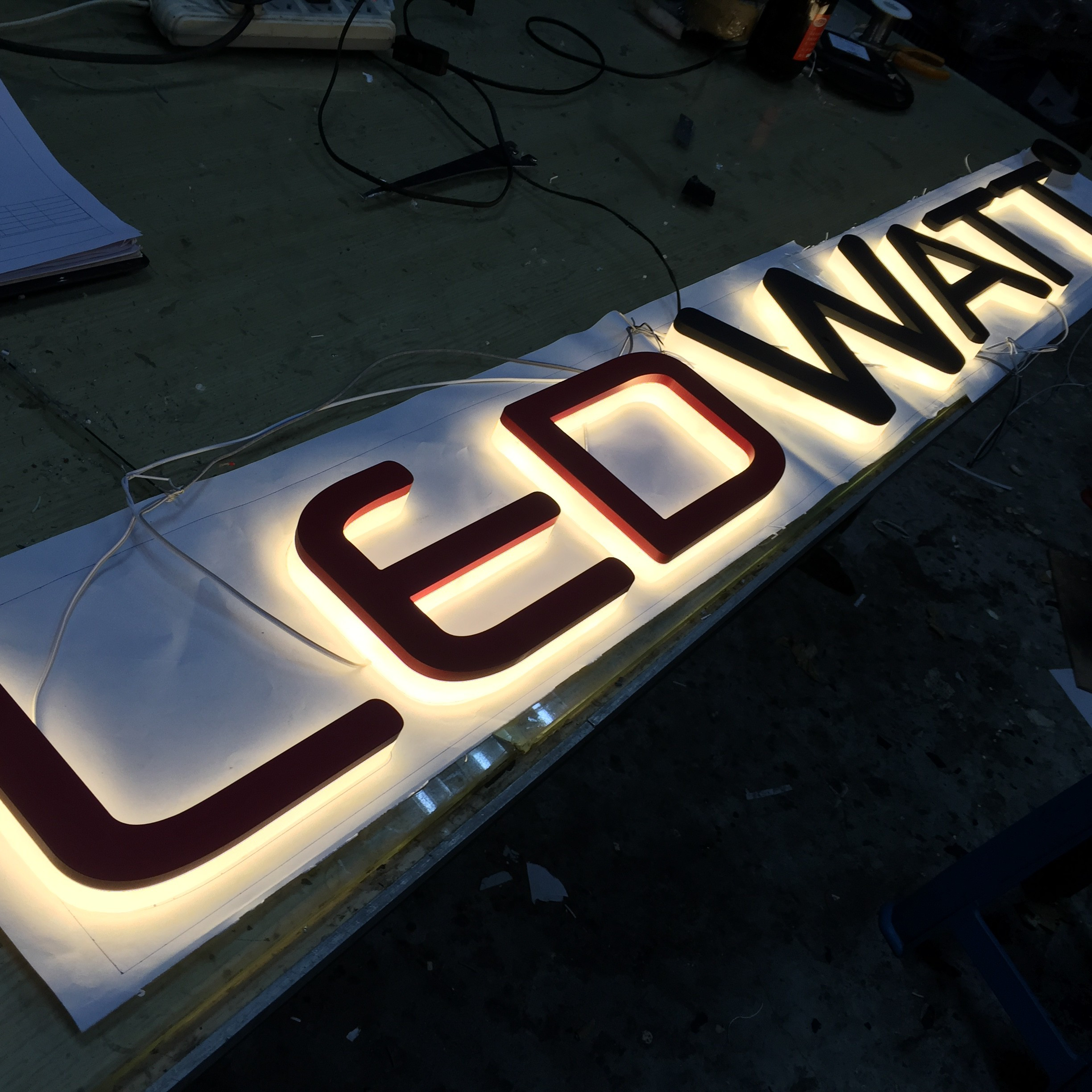 Buy Outdoor Custom Led Stainless Steel Backlit Sign 3d Letters Channel ...
