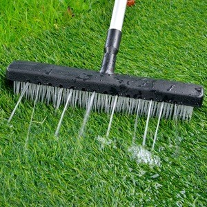 Outdoor Garden water flow broom cleaning wash brush for artificial turf grass