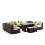 Outdoor rattan wicker sofa sets patio garden furniture