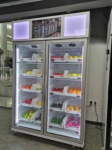 outdoor vending machine card payment smart fridge vending machine sale fresh food,milk,frozen meat