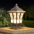 Import Outdoor waterproof square led solar main gate post solar pillar light from China