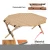 Import Outing Mate wholesale high quality solid wood picnic restaur table with egg roll shape from China