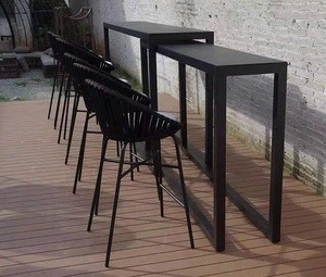 Patio Aluminum flat Bar table indoor outdoor use  Bar furniture