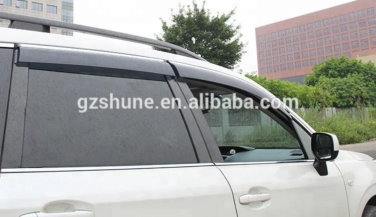 PC Injection+ Stainless Steel Trim Window Visor For Forester 2013-Vent Deflectors Rain shield Visors Auto accessories