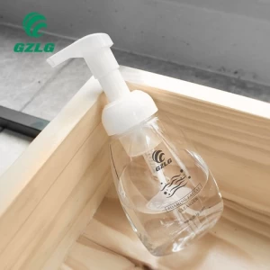 PCR Eco-friendly Gzlg Factory Wholesale High Quality Cosmetic Packaging Metal Empty Hand Liquid Soap Dispenser Foam Pump