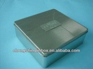 Perfume tin box with mesh tinplate