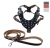 Import Pet Supplies Plus Cheap Squeaky Black Cool Rivets Medium Sized Dog Harness from China