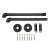 Import Pipe Black Towel rack Wall Mounted Extra Long Bathroom Hardware Kitchen Cabinet  Clothing Rods Towel bar from China