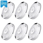 PIR Motion Sensor LED Kitchen Lights Battery Under Cabinet Night Lamp Stairs/Closet/Wardrobe Lighting LED Puck Lights Warm White