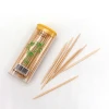 plastic jar bottle packing dental sticks bamboo wooden toothpick