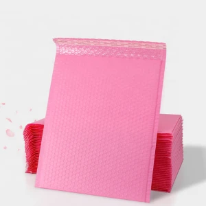 Plastic paper envelope packaging bag poly pink mailer packing bags for clothing