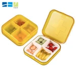 Plastic Portable Pill Storage Case for Travel