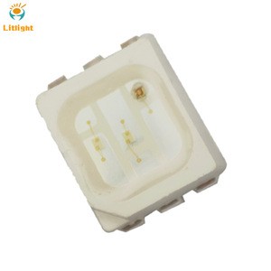 PLCC-6 Epistar Sanan Chip Red Green Blue Multi-color 0.2W 3528 RGB smd led 6pin for led strips specifications
