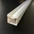 Import polycarbonate plastic co extrusion square led light tube housing sleeve 30X30MM white and transparent colour from China