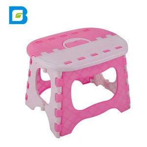 Portable plastic thicken large size non-slip surface portable kids folding step stool