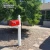 Post Mounted mailbox,Fentech free standing outside pvc mailbox post