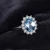 Import Princess Diana William Kate Ring Natural Blue Topaz Engagement Halo Ring Fine Jewelry 925 Sterling Silver From JewelryPalace from China
