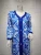 Import Print Floral  Lace Trim Long Sleeve Islamic Clothing Hijab Modern Dubai Abayas Muslim Dress from China
