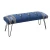 Import Printed cotton upholstered iron leg bench from China