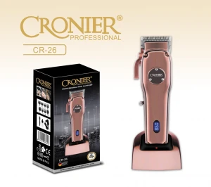 Professional Cord Cordless Hair Clipper Barber Salon Machine Hair Trimmer for Men 100v-240v Electric Hair Cutting Tool All Metal