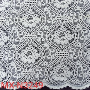 Professional Wholesale soft Nylon spandex Lace Materials white lace fabric French lace fabric