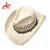 Import Promoiotn party gift custom ribbon decorate straw cowboy hat with print logo from China