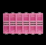 Promotion Good Quality Transparent Plastic Box Opened Separately Nail Drill Bit Container