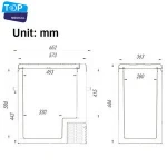 Promotional energy saving 75L dual door open car fridge refrigerator for car