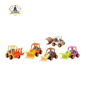 promotional plastic engineering vehicles inertial car friction toy for kids