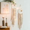 Promotional top quality retro hand knitted indian pure cotton handcraft wall hanging handmade wall hanging art home decorative