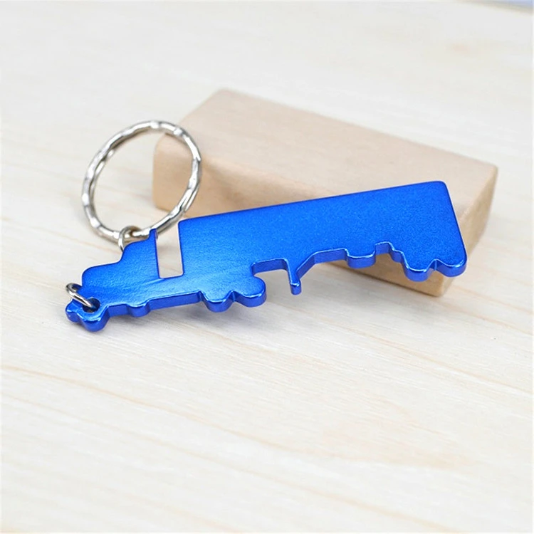 Promotional Truck Shaped Blank Metal Truck Bottle Opener With Key Chain