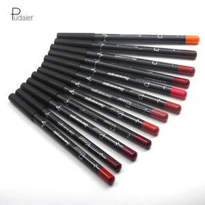 Pudaier 12 Colors Waterproof Lipliner Lip Liner Pencil Lip Pen