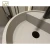 Import Pure Beige Circle Terrazzo Pedestal Bathroom Basin - Minimalist Natural Stone Vanity Countertop from China