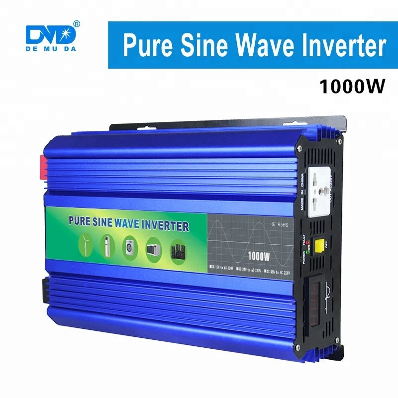 Pure sine wave full power 1000W 12V/24V solar inverter