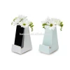 purwhite Bedside Smartphone stand with Ceramic Flower Vase